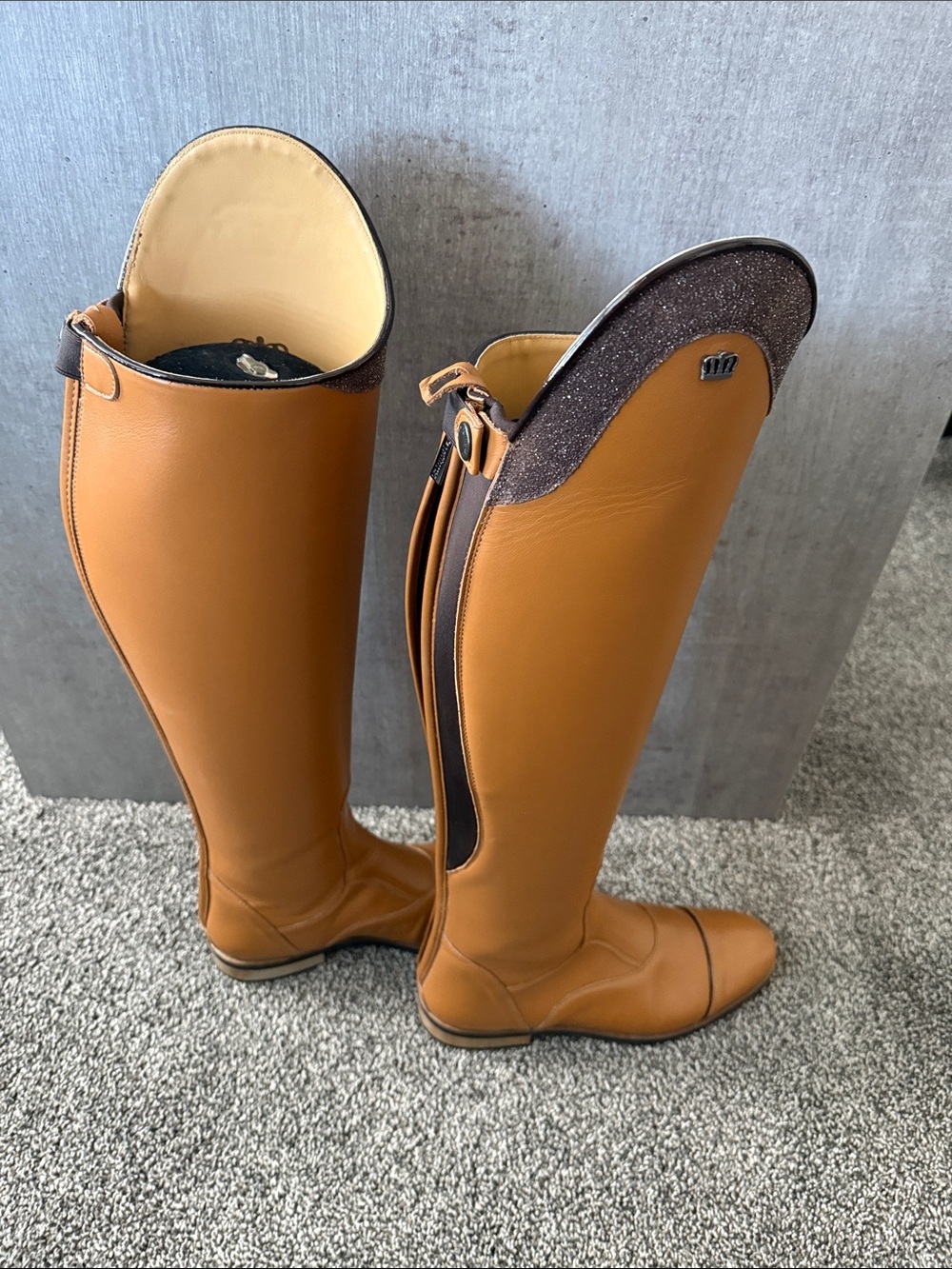 DeNiro Kingsley Aspen 1 Riding Boots in Cognac Brown - Women's Equestrian Style